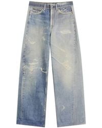 Our Legacy - Wide Leg Distressed Jeans - Lyst