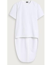 Comme des Garçons - Cotton Blend Drop Hem T-Shirt - Lyst