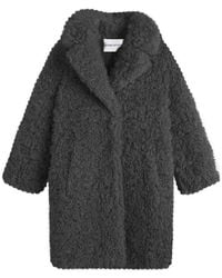 Stand Studio - Midi Faux Fur Coat - Lyst