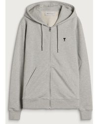 Ami Paris - Adc Loopback Zip Hoodie - Lyst