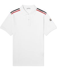 Moncler - Tricolor Polo Shirt - Lyst