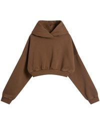 Entire studios - Cropped Heavy Hoodie - Lyst