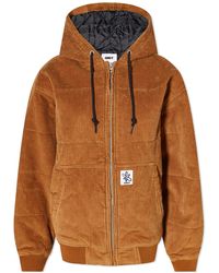 Obey - Forever Bomber Cord Hooded Jacket - Lyst