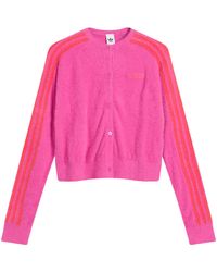 adidas - Fluffy Knitted Cardigan - Lyst