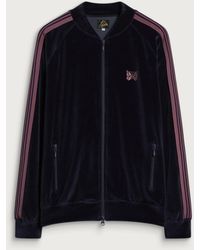 Needles - Velour Rib Collar Track Jacket - Lyst