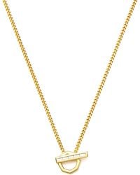 Missoma - X Lucy Williams T-Bar Hex Pendant Necklace - Lyst