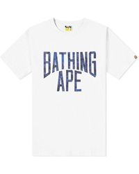 A Bathing Ape - Sand Camo Nyc Logo T-Shirt - Lyst