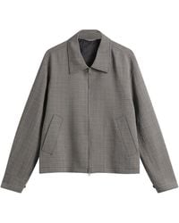 mfpen - Check Cropped Mail Jacket - Lyst