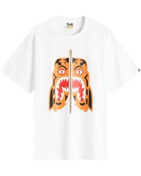 A Bathing Ape - Colors Tiger Tee - Lyst