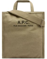 A.P.C. - Recuperation Heavy Canvas Tote Bag - Lyst