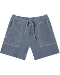 Save Khaki - Twill Terry Utility Sweat Shorts - Lyst