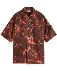 Stone Island - Scan Camo Ripstop-Ovd Short Sleeve Shirt - Lyst