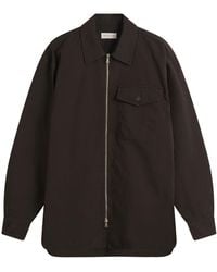 Dries Van Noten - Overdyed Double Weave Cotton Shirt Jacket - Lyst