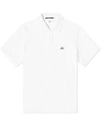 C.P. Company - Patch Logo Polo Shirt - Lyst