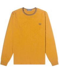 Fred Perry - Long Sleeve Twin Tipped T-Shirt - Lyst
