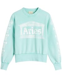 Aries - Aged Ancient Column Logo Sweatshirt - Lyst