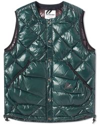 and wander - Diamond Stitch Down Vest - Lyst