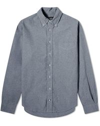 Gitman Vintage - Button Down Cotton Linen Shirt - Lyst