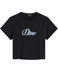 Dime - Cursive Denim T-Shirt - Lyst