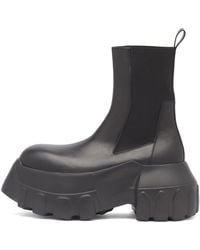 Rick Owens - Leather Mega Tractor Boot - Lyst