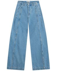 YMC - Displaced Seam Jeans - Lyst