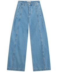 YMC - Displaced Seam Jeans - Lyst