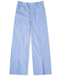 Toga - Stripe Cotton Wide Leg Trousers - Lyst