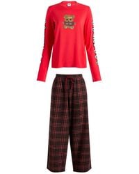 Skims - X Cpfm Long Sleeve & Flannel Pant Sleep Set - Lyst
