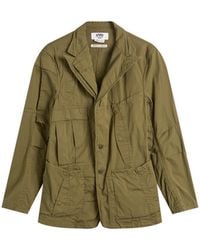Junya Watanabe - X Needles Cotton Nylon Oxford Jacket - Lyst