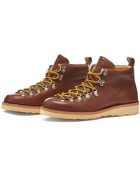 Fracap Men's M120 Spoiler Made In Italy Scarponcino BROWN leather Suede Boots