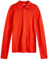 AURALEE - Wool Amunzen Polo - Lyst