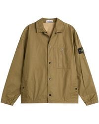 Stone Island - Double Coated Cotton Ripstop Shirt Jacket - Lyst