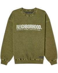 Neighborhood - Pigment Dyed Crew Sweater - Lyst