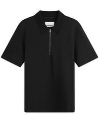 Jil Sander - Zip Short Sleeve Polo - Lyst