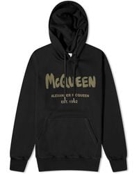 Alexander McQueen - Graffiti Logo Hoodie - Lyst