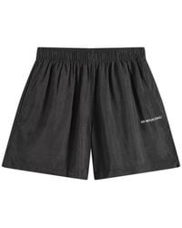 MKI Miyuki-Zoku - Ribbed Cupro Wide Leg Shorts - Lyst