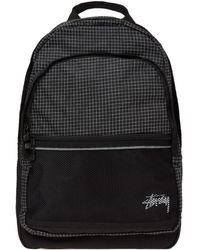 stussy backpack black
