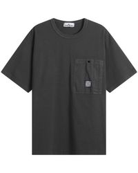 Stone Island - Patch Logo Pocket T-Shirt - Lyst