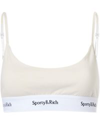 Sporty & Rich - Serif Logo Bralette - Lyst
