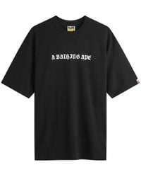 A Bathing Ape - Gothic Logo T-Shirt - Lyst