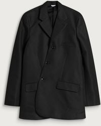 Comme des Garçons - Dobby Cloth Asymetric Blazer - Lyst