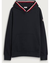 Moncler - Knitted Trim Hoodie - Lyst