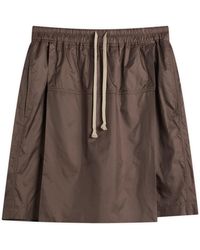 Rick Owens - X Moncler Kiltshorts Drawstring Shorts - Lyst