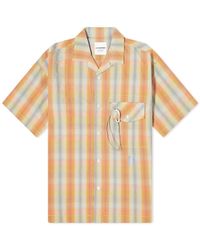 and wander - Dry Check Short Sleeve Shirt - Lyst