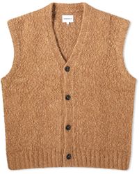 Norse Projects - August Flame Alpaca Cardigan Vest - Lyst