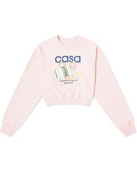 Casablancabrand - Equipement Sportif Crop Sweater - Lyst