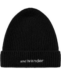 and wander - Shetland Wool Beanie - Lyst