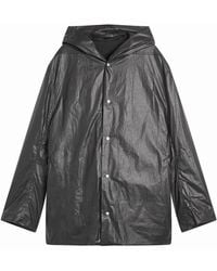 Rick Owens - Coated Poplin Cropped Mac - Lyst