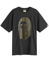 A Bathing Ape - Asia Camo Big Ape Head T-Shirt - Lyst