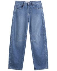 Marine Serre - Baggy Denim Jeans - Lyst